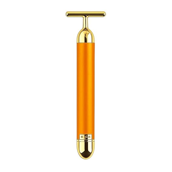 24K Gold Energy Beauty Bar Electric Facial Massage Roller