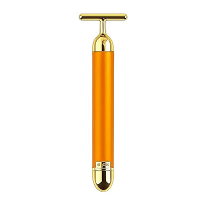 24K Gold Energy Beauty Bar Electric Facial Massage Roller
