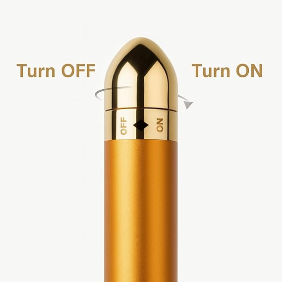 24K Gold Energy Beauty Bar Electric Facial Massage Roller