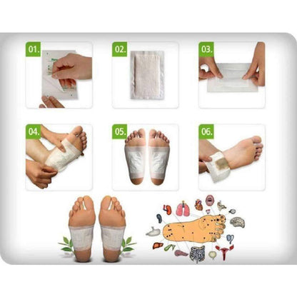 Herbal Detox Foot Patches (Pack of 10 Pads) BUY 1 GET 1 FREE